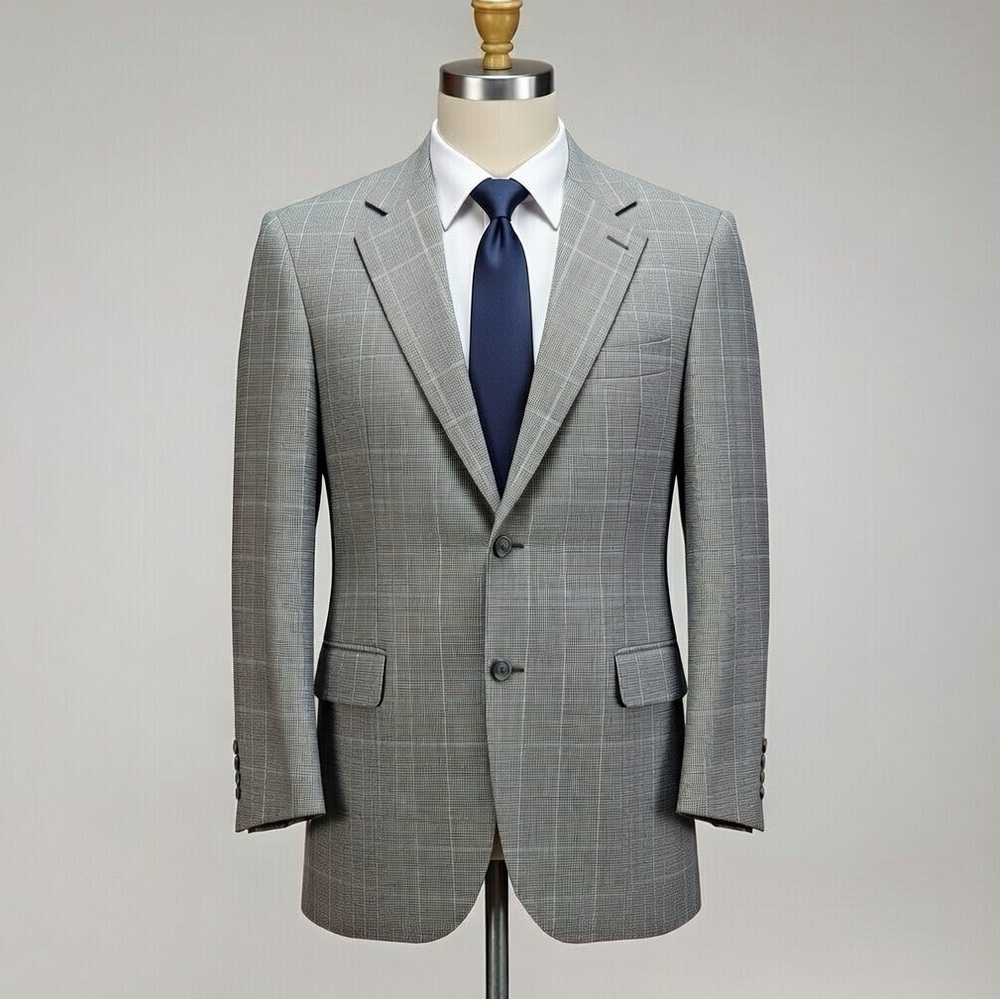 Jack Victor, Plaid, 100% Wool, Lucawoodβ SPJ, Blazer | 42L